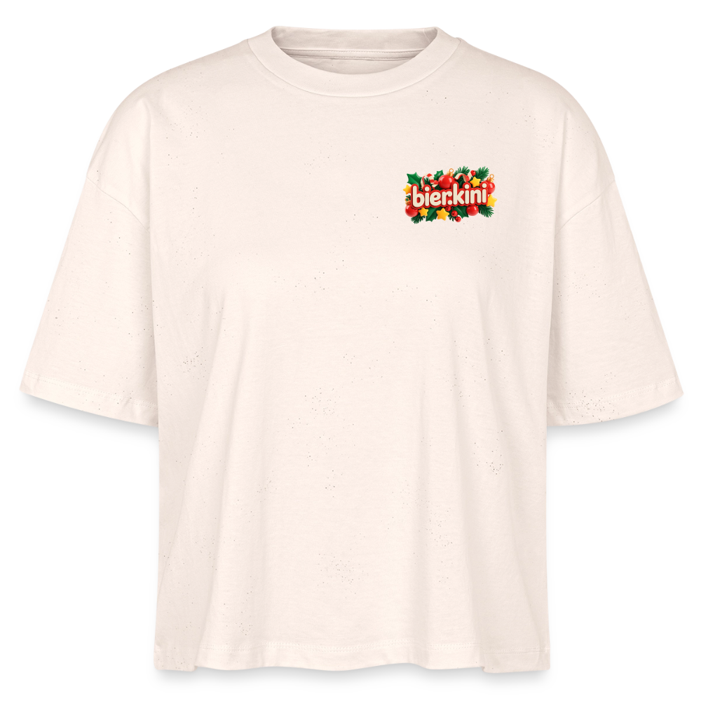 bier.kini Weihnachts-Boxy Shirt - Natur