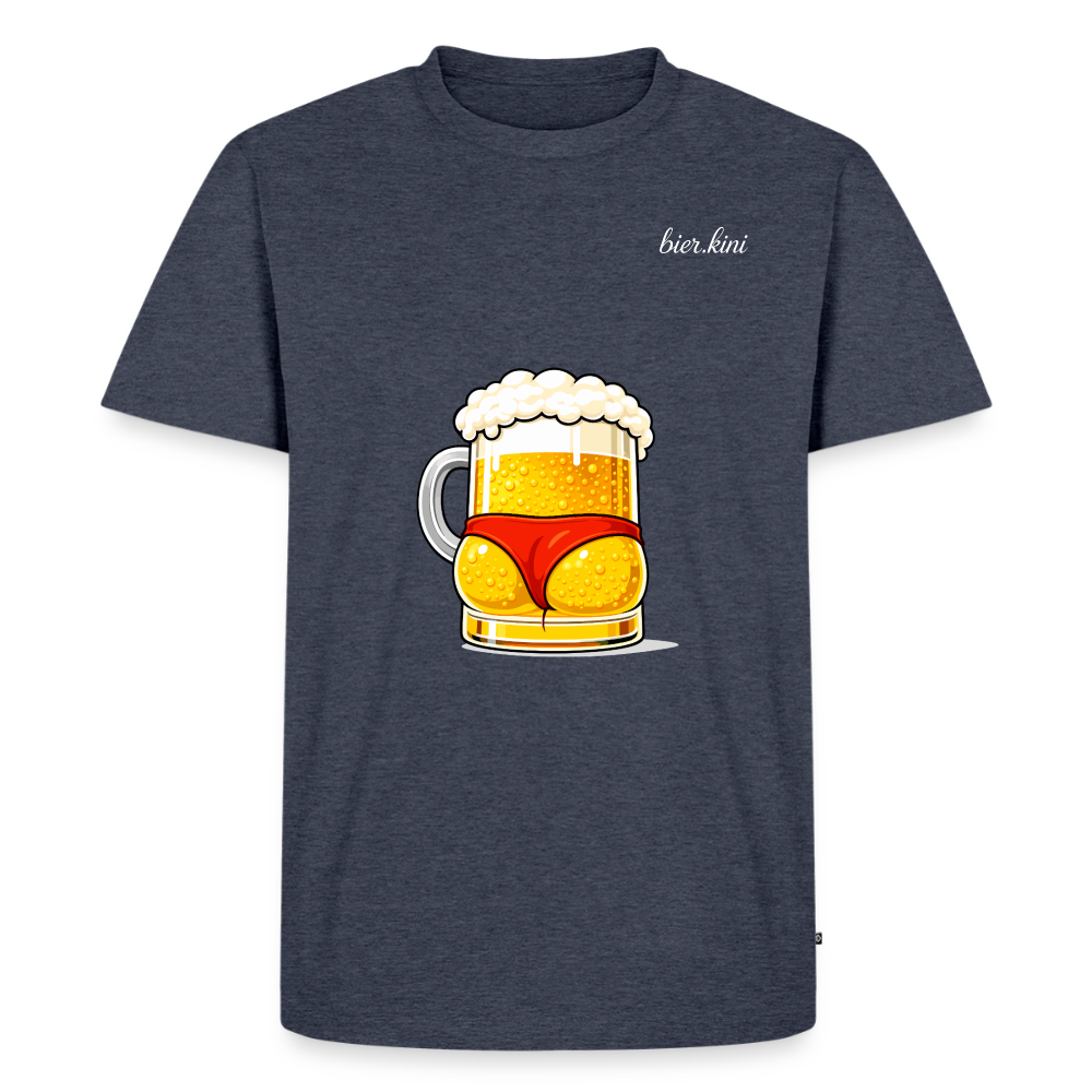 Bier-Arschli BIG - Männer Premium T-Shirt - Jeansblau 