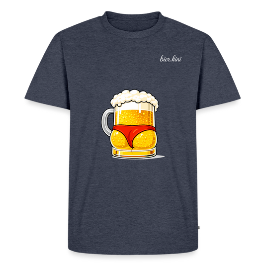 Bier-Arschli BIG - Männer Premium T-Shirt - Jeansblau 