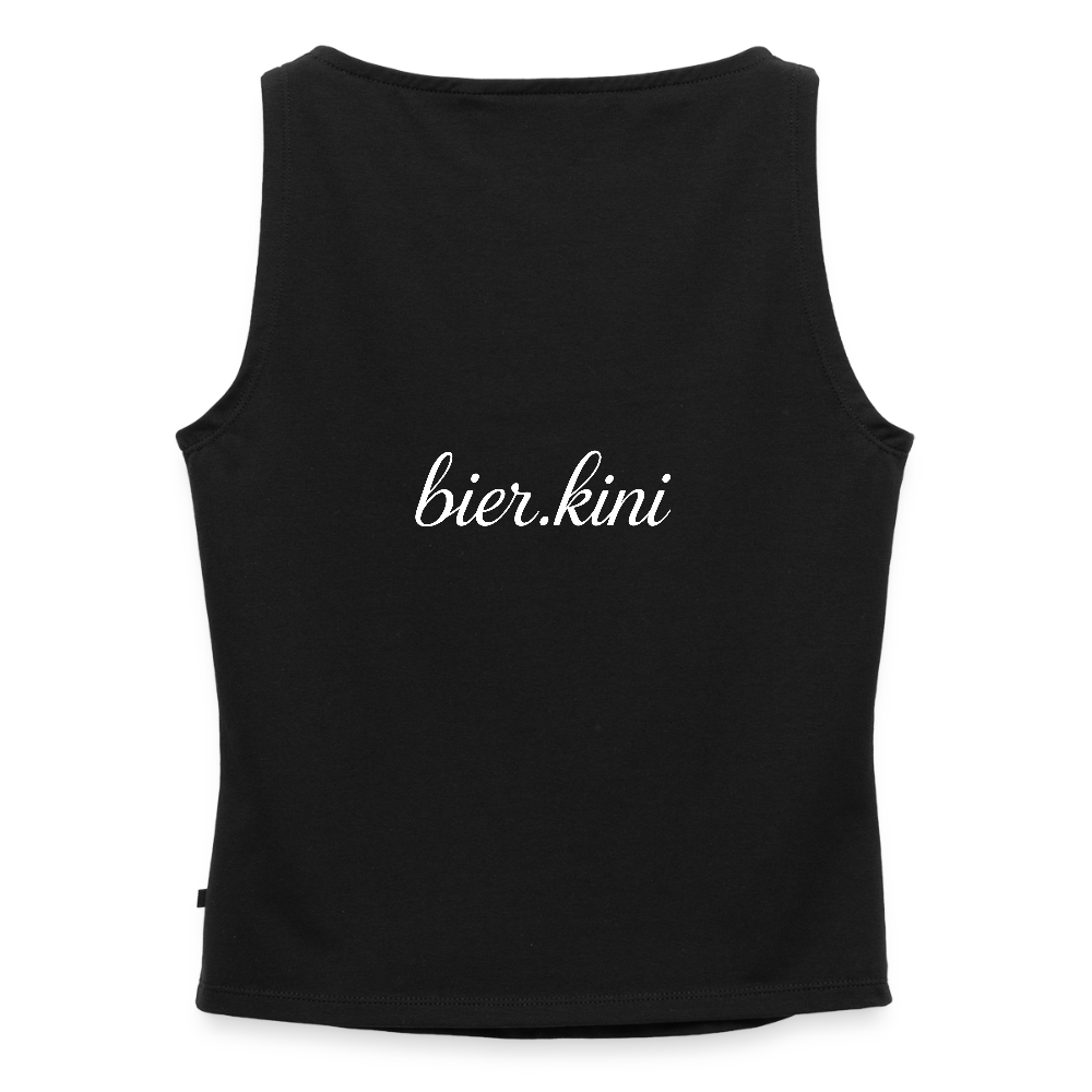 Women's Tank Top with Boat Neckline - black
