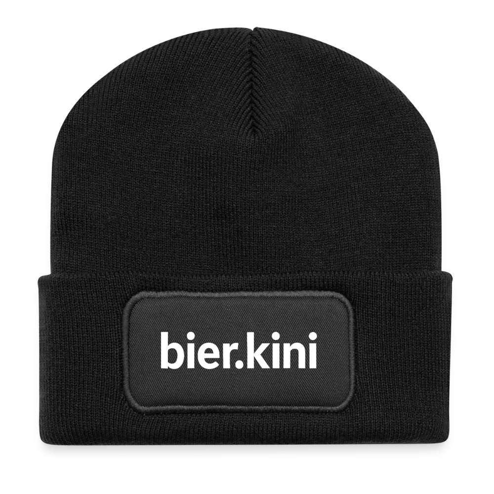 Patch Beanie - Schwarz