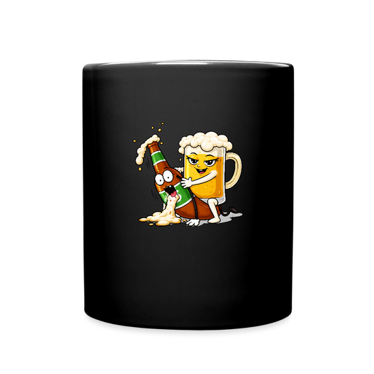 Bier x Bier - Tasse einfarbig - Schwarz