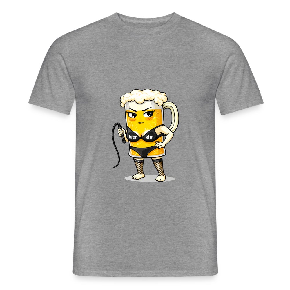 Domina - bierkini - Männer T-Shirt - Graphit meliert