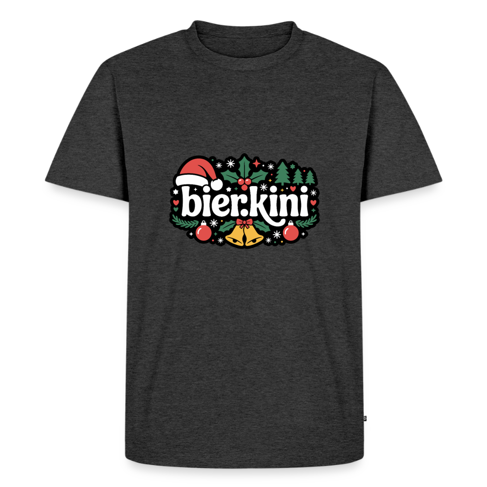 Männer Premium T-Shirt Weihnachten bier.kini - Anthrazit meliert