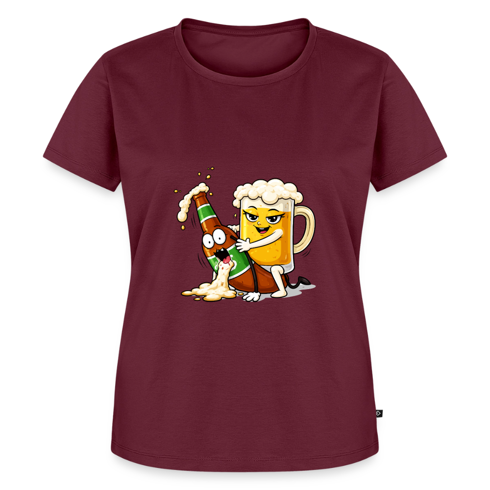 Frauen Premium T-Shirt - Burgunderrot
