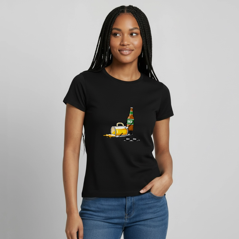Bier & Bier - Frauen T-Shirt - Schwarz