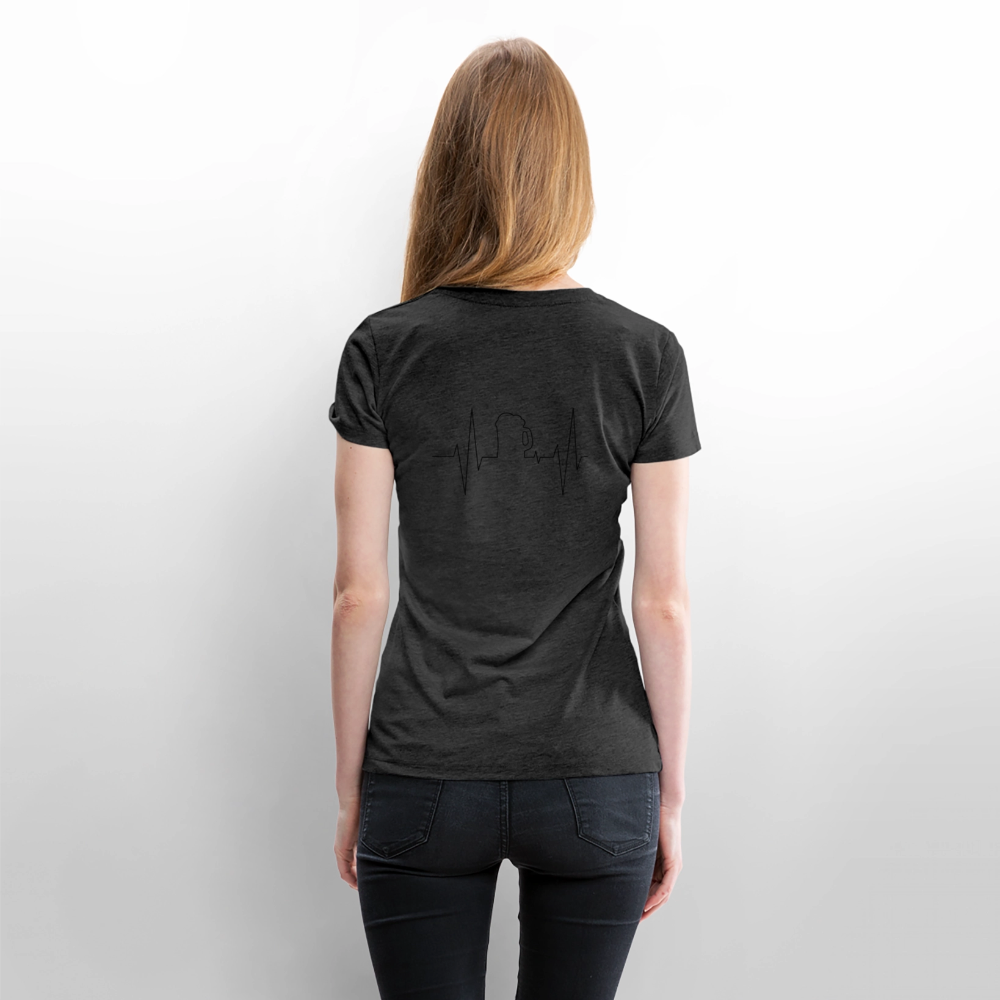 Frauen Premium T-Shirt - Anthrazit meliert