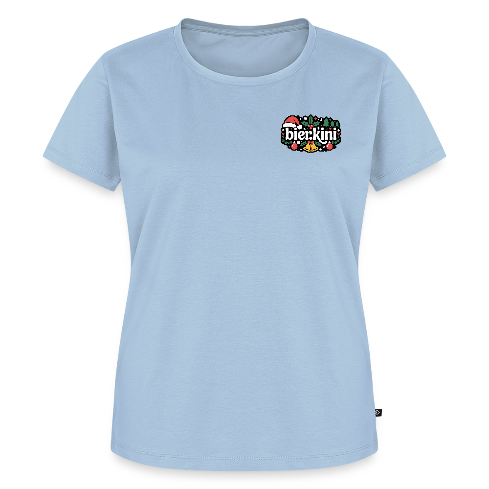 Frauen bier.kini Weihnachtsshirt - Premium - Hellblau