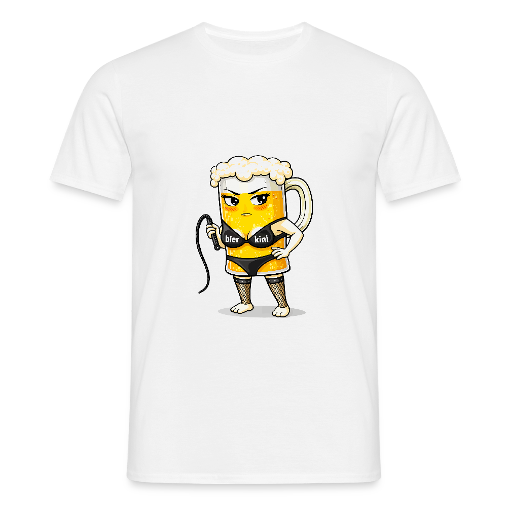Domina - bierkini - Männer T-Shirt - Weiß