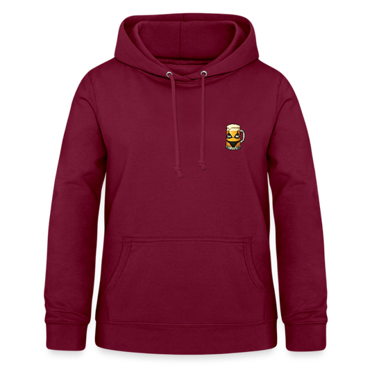 Bierglas - Frauen Hoodie - Bordeaux