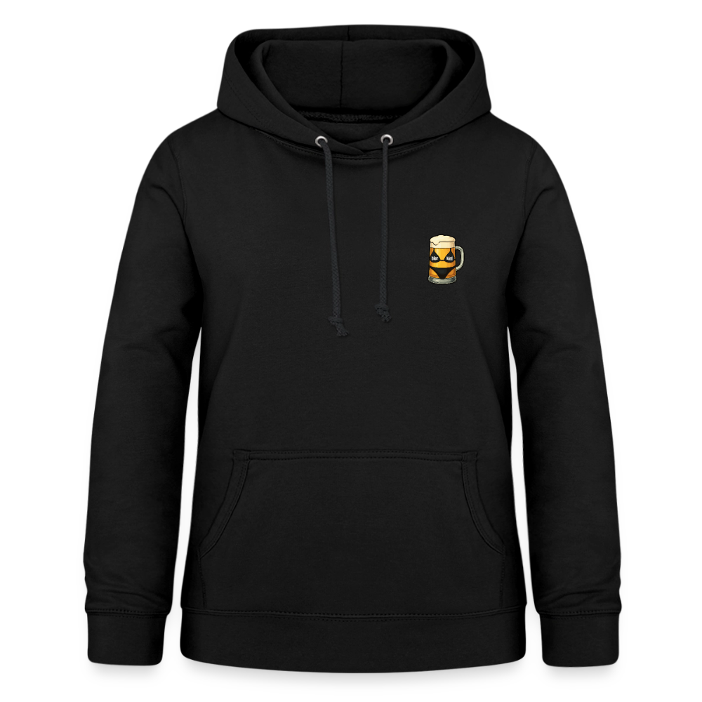 Bierglas - Frauen Hoodie - Schwarz