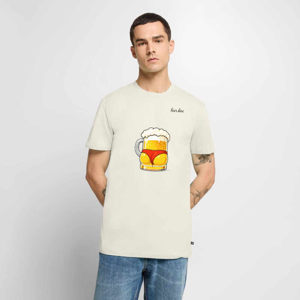 Bier Ärschli BIG - Männer Premium T-Shirt - Naturweiß