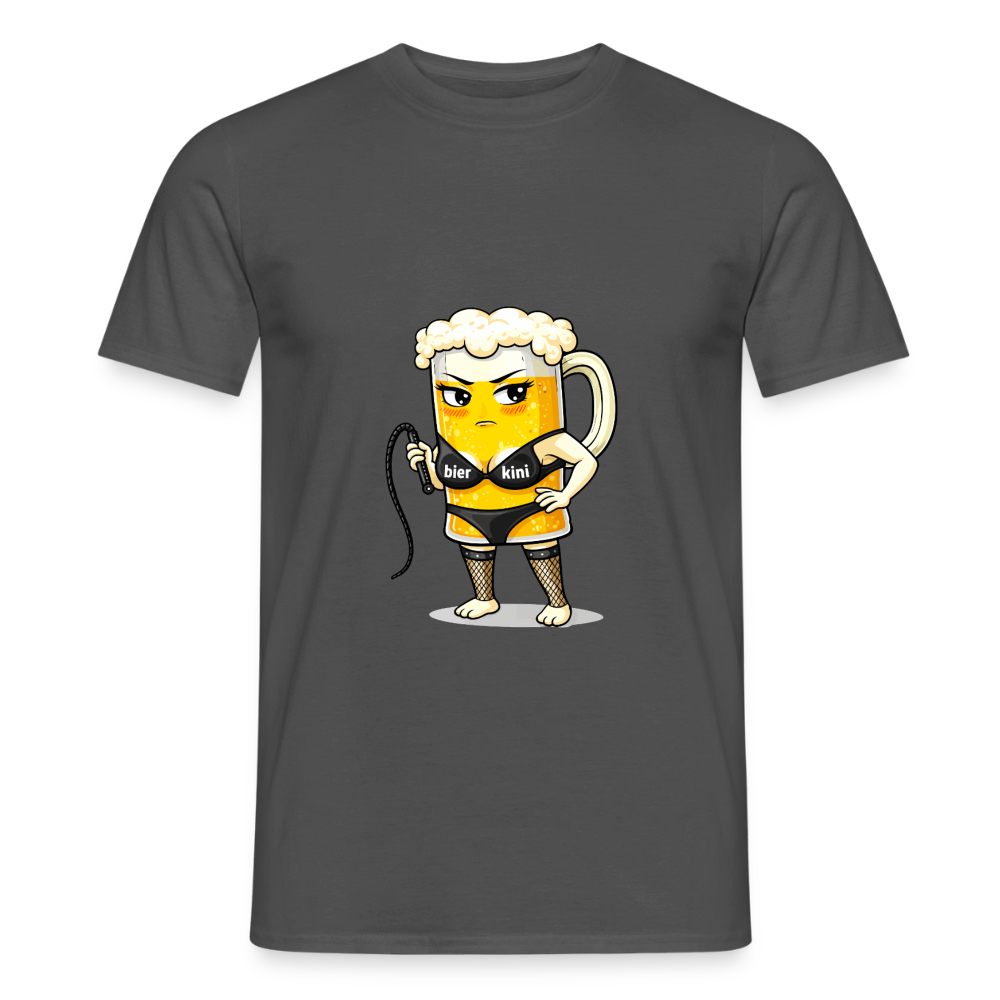 Domina - bierkini - Männer T-Shirt - Anthrazit