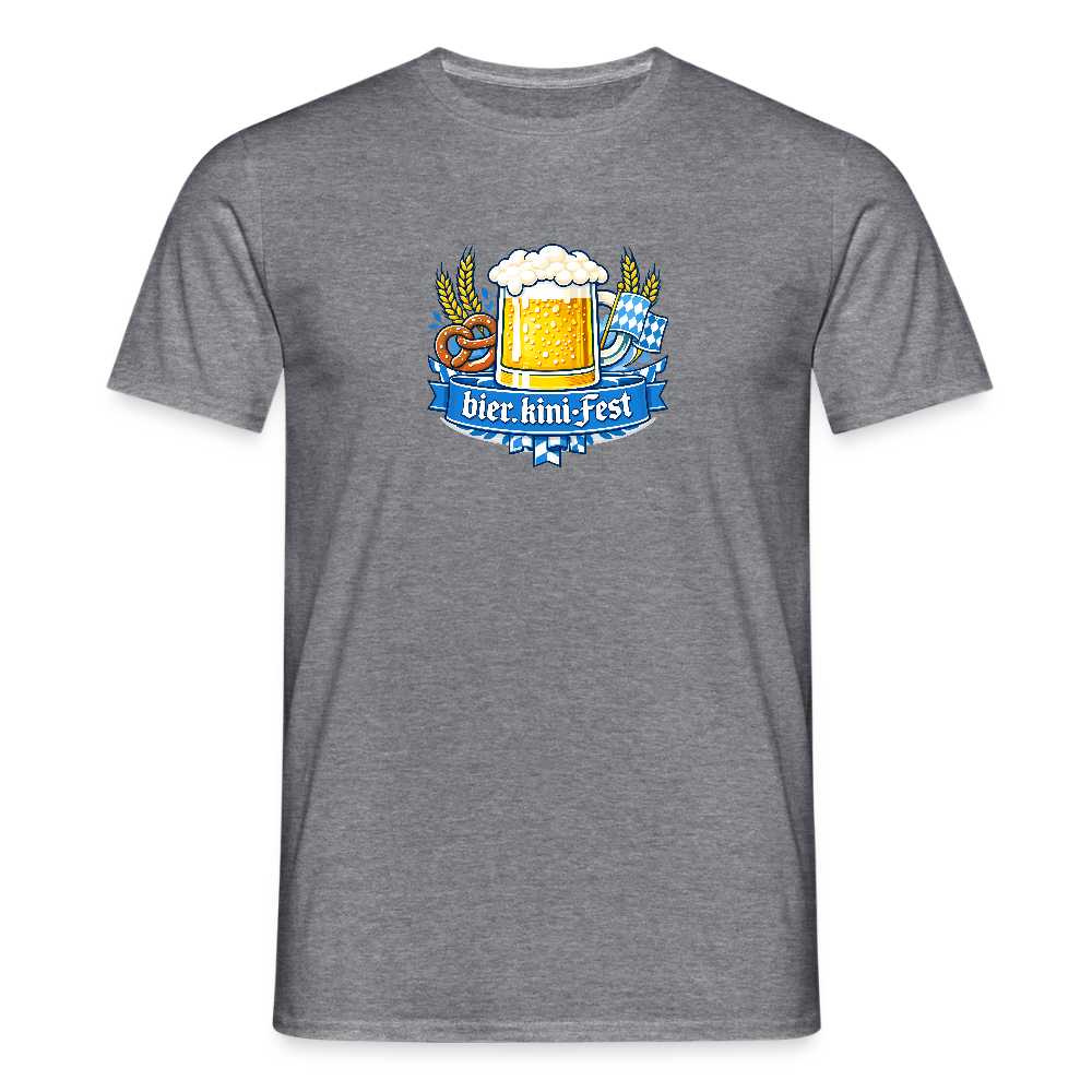 bier.kini - Fest Männer T-Shirt - Graphit meliert
