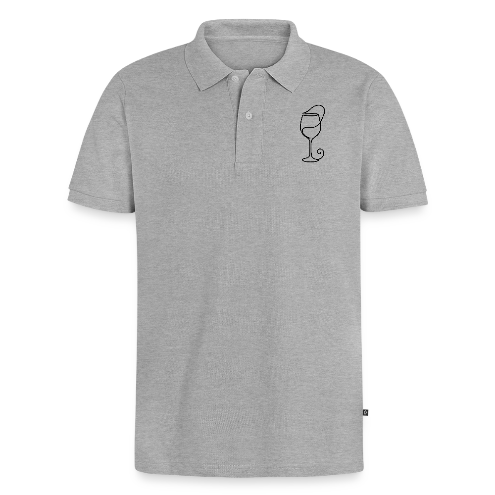 Männer Premium Polo Shirt - Grau meliert