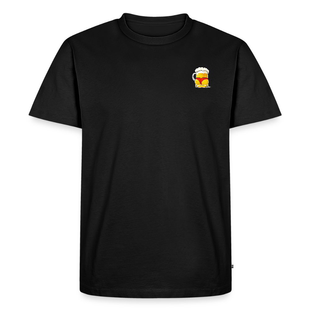 Bier-Ärschli - Männer Premium T-Shirt - Schwarz