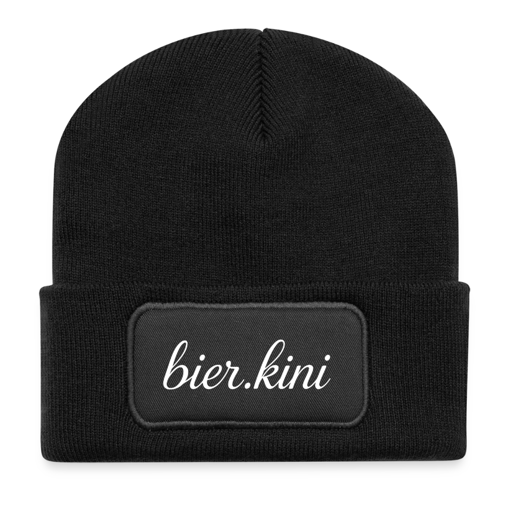 Patch Beanie - Schwarz