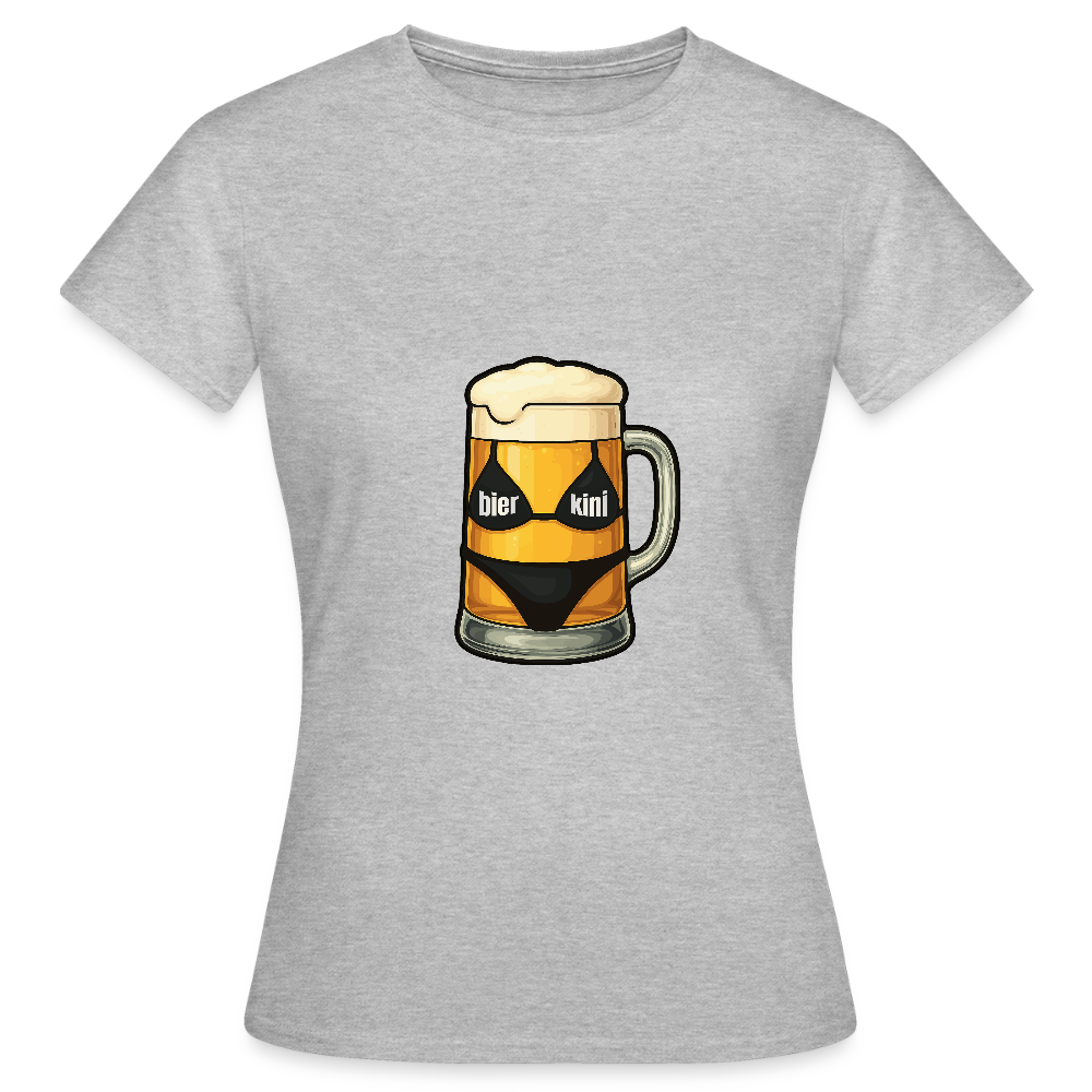 Frauen T-Shirt bierkini - Grau meliert